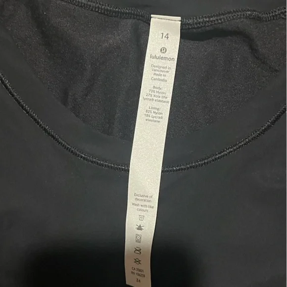 Lululemon Quick Pace Short Sleeve Crossbody Open Short Sleeve Size 14 - Picture 5 of 5